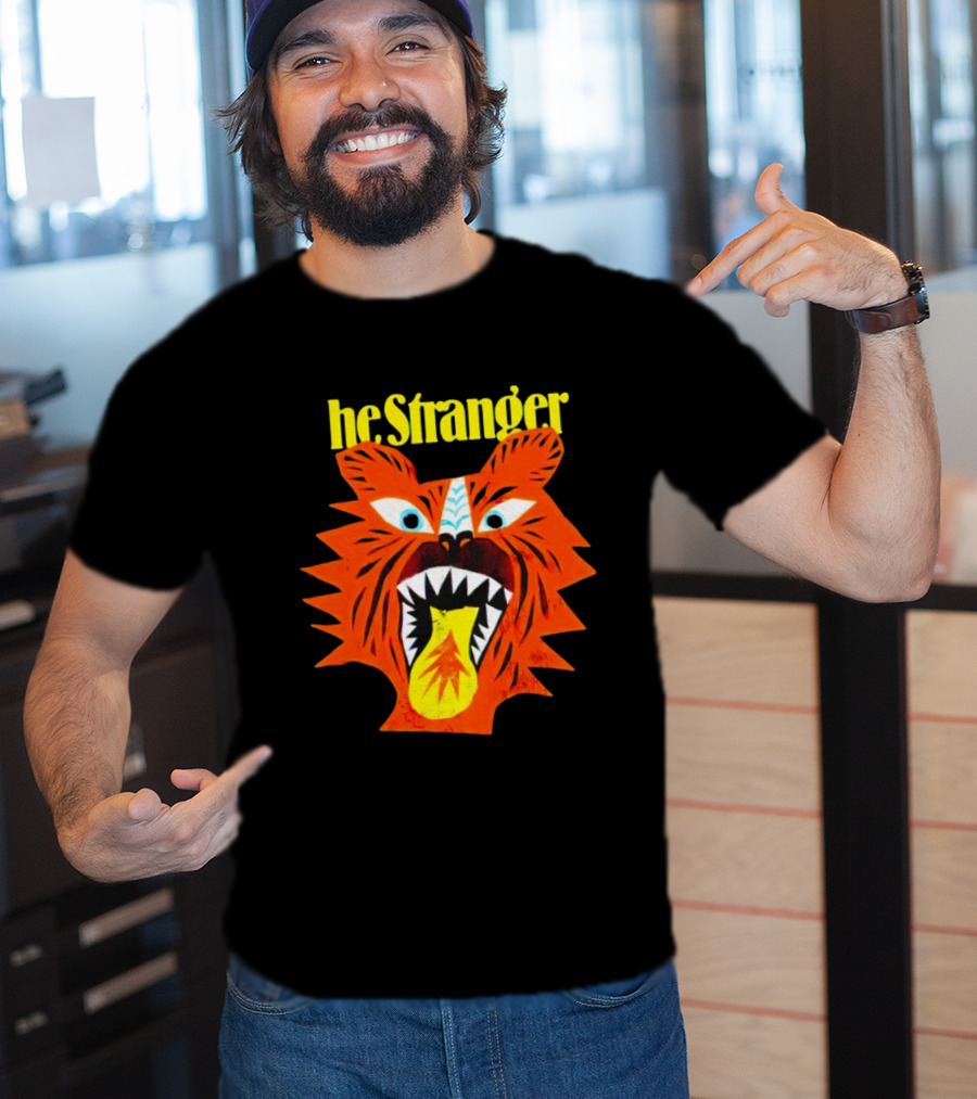 He Stranger Tiger Fierce Roaring Face T-Shirt