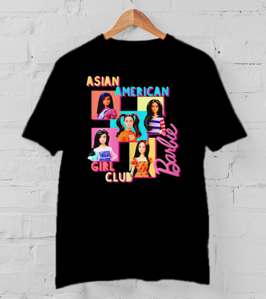 Asian American Girl Club Barbie Dolls T-Shirt