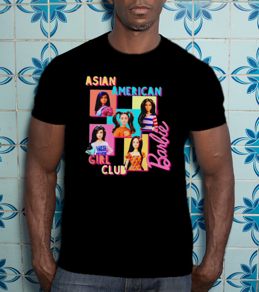 Asian American Girl Club Barbie Dolls T-Shirt