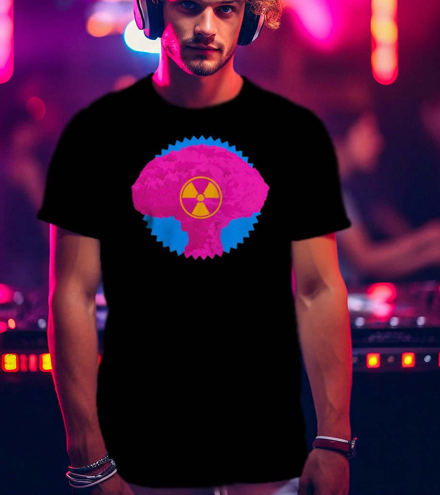 Barbie Box Office Bomb Pink Mushroom Cloud With Radiation T-Shirt