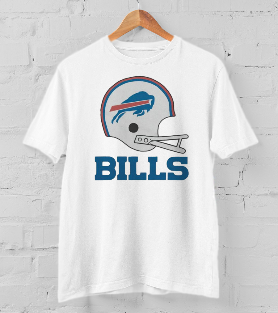 Buffalo Bills Helmet With Team Name Bills T-Shirt