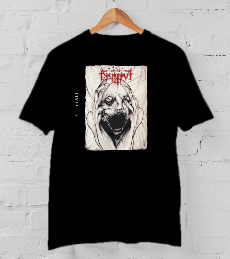 Psychonaut 4 Band Disturbed Face Artwork V Diali T-Shirt