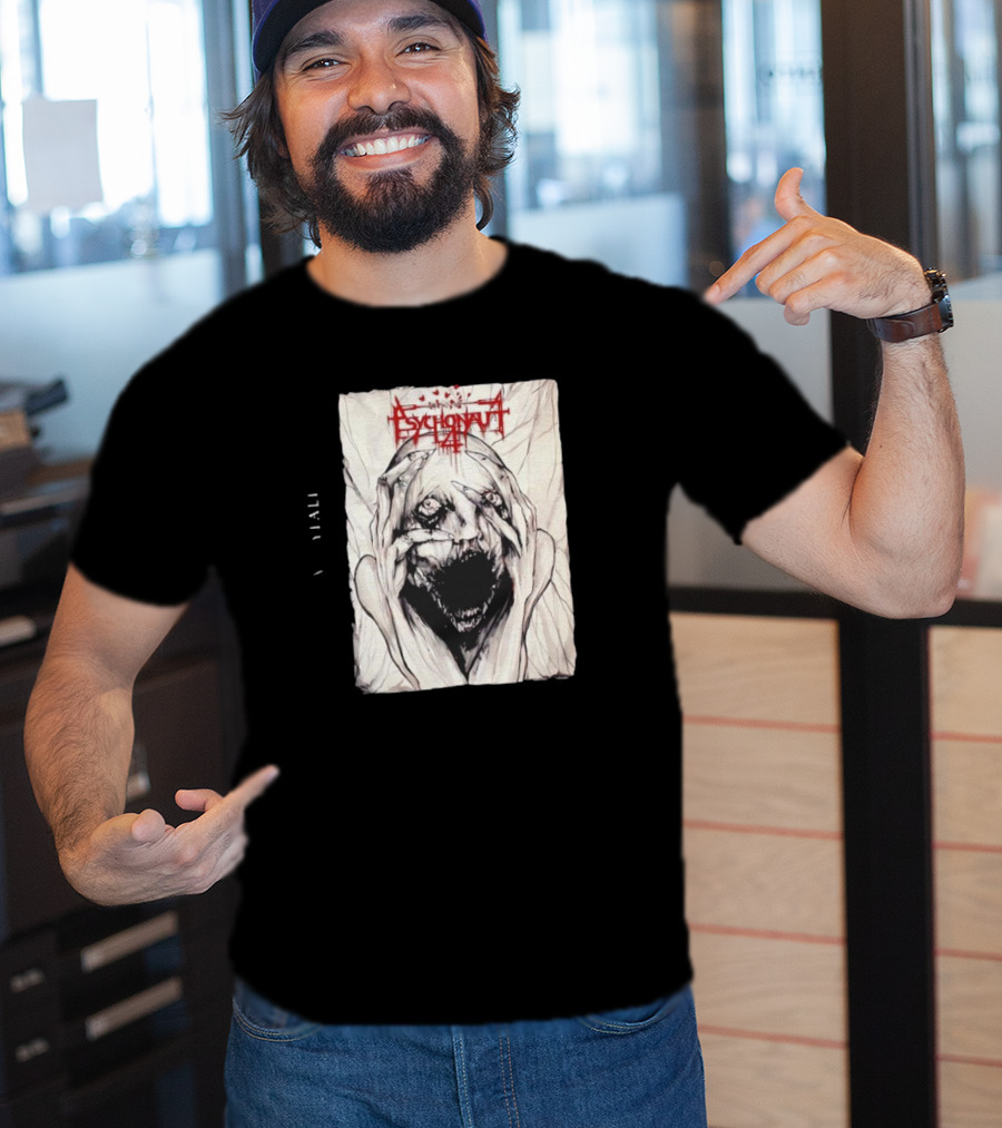 Psychonaut 4 Band Disturbed Face Artwork V Diali T-Shirt