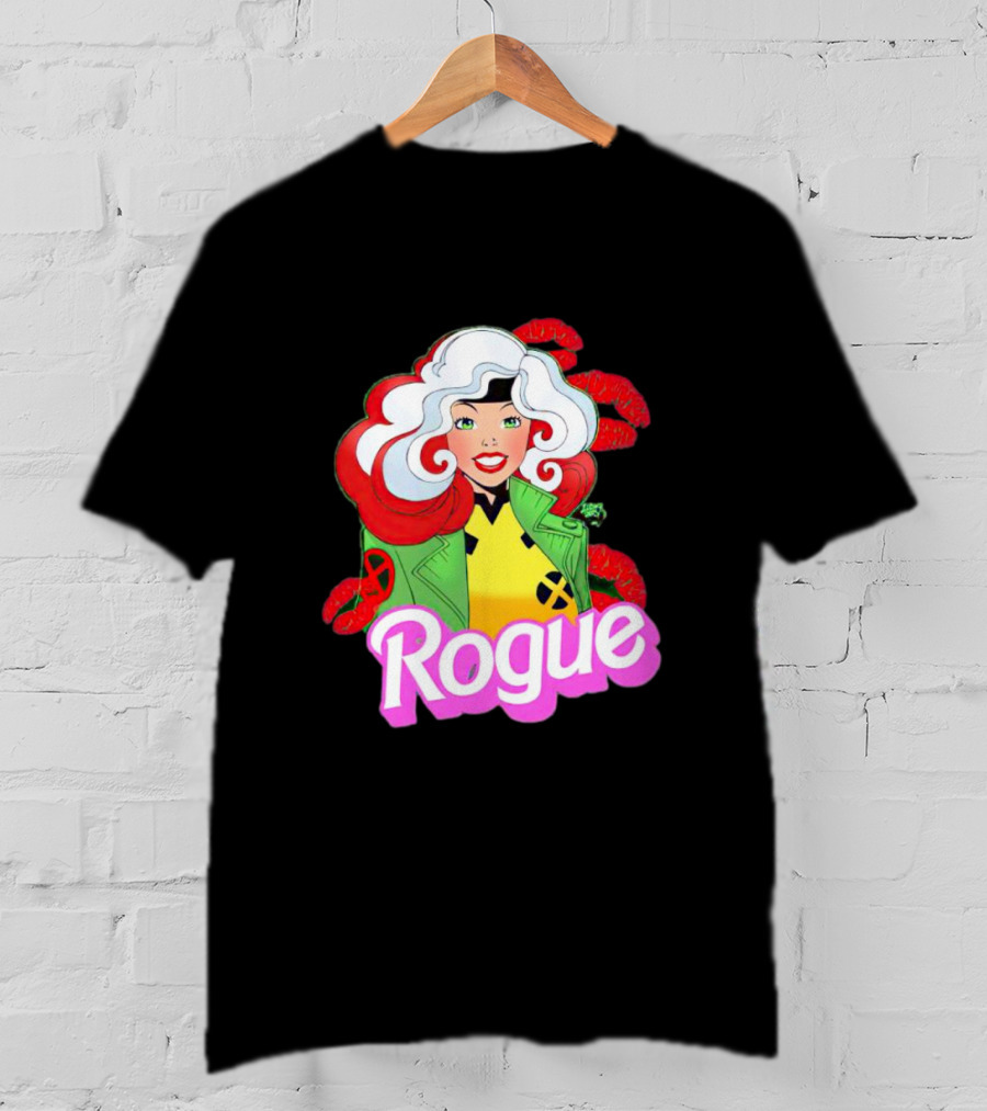 Rogue Barbie Doll X-Men Lips T-Shirt
