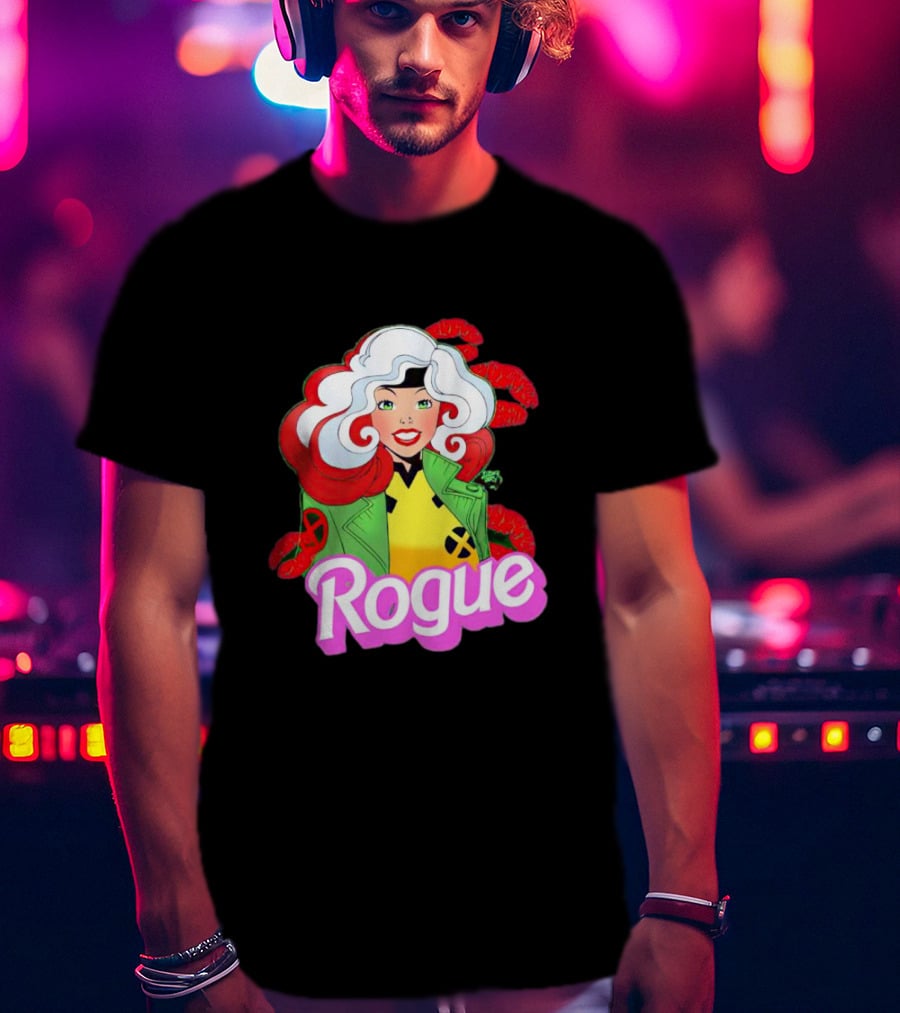 Rogue Barbie Doll X-Men Lips T-Shirt