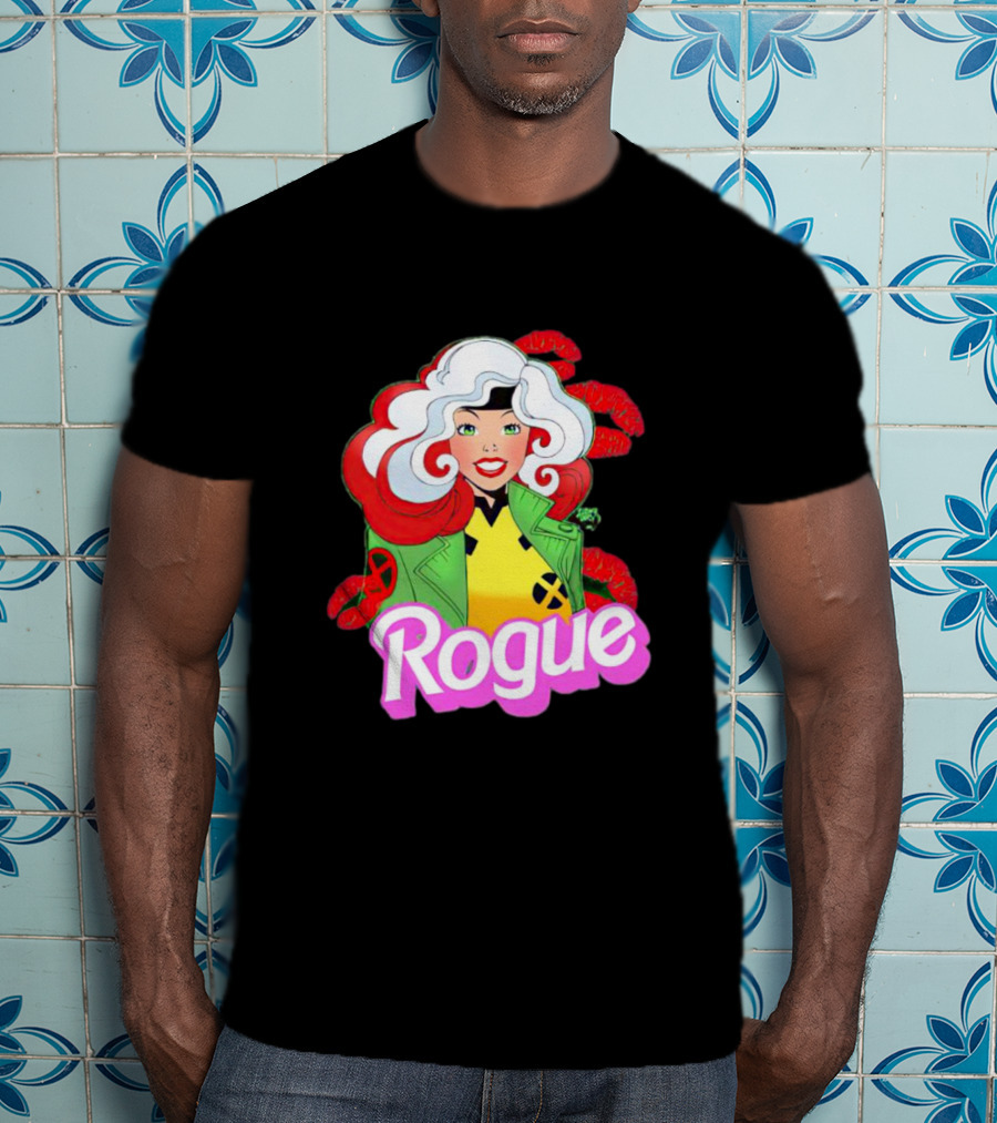 Rogue Barbie Doll X-Men Lips T-Shirt