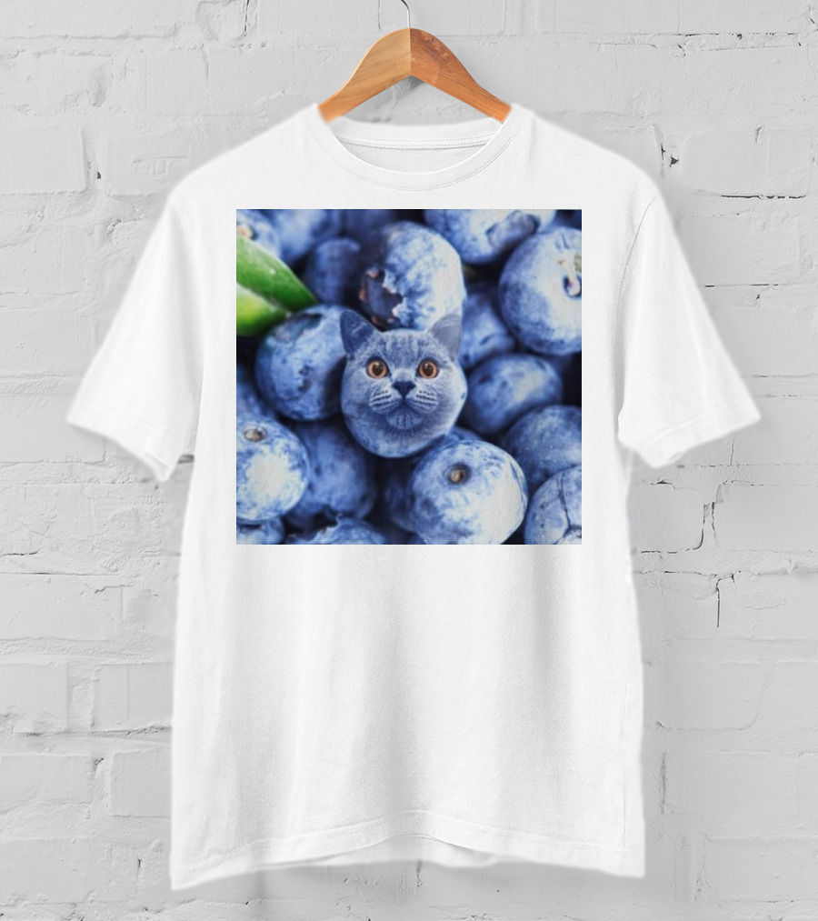 Cat Blueberries Meme T-Shirt
