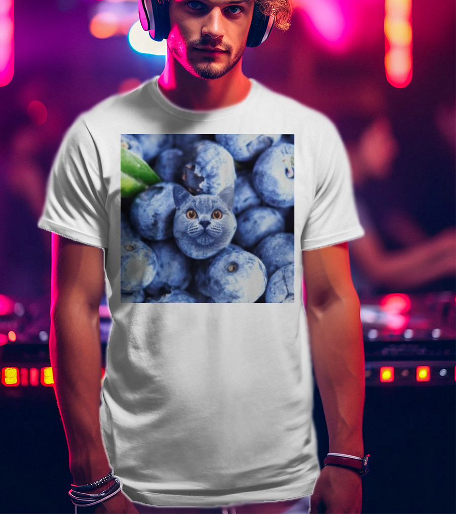 Cat Blueberries Meme T-Shirt