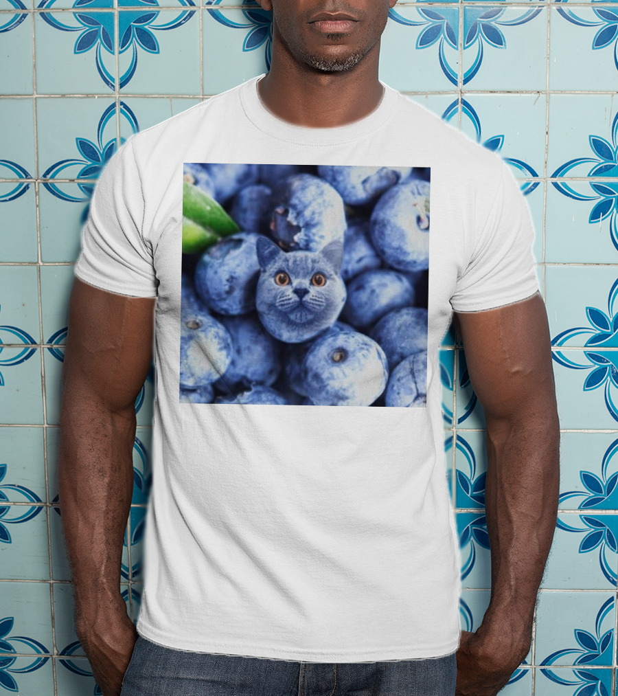 Cat Blueberries Meme T-Shirt