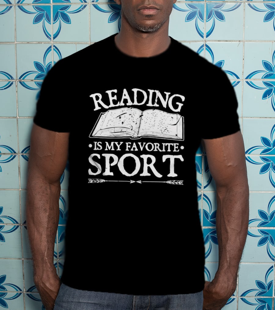Reading Is My Favorite Sport Open Book T-Shirt