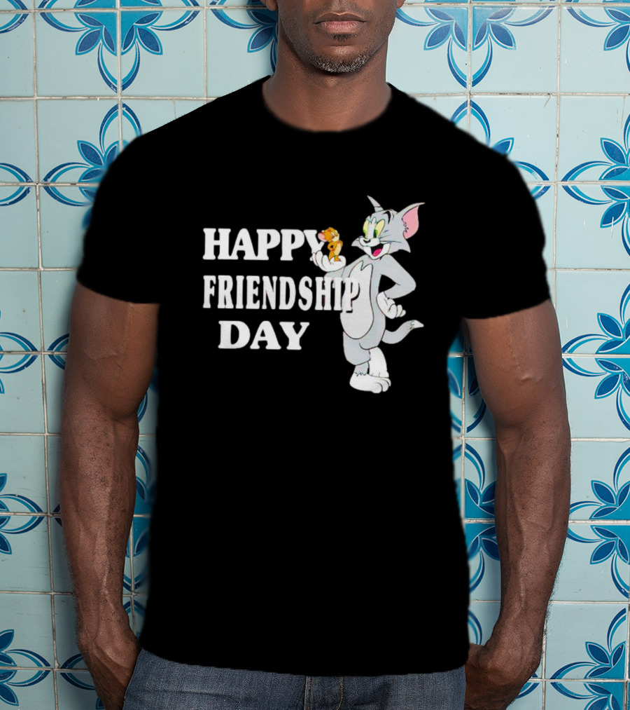 Tom And Jerry Happy Friendship Day T-Shirt
