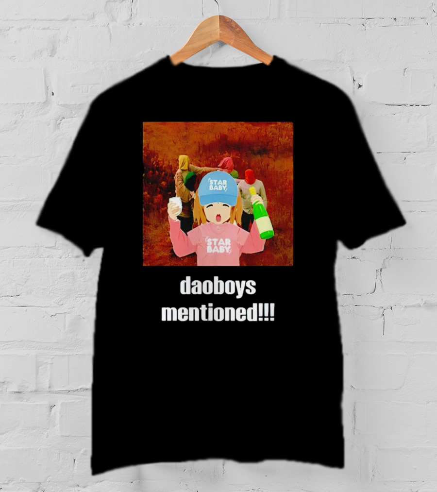 Daoboys Mentioned Star Baby Anime Style Party Scene T-Shirt