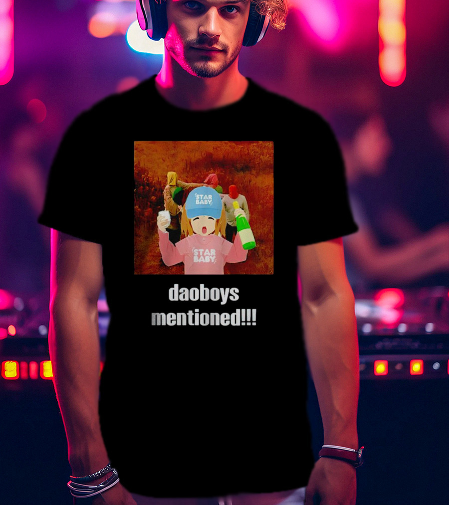 Daoboys Mentioned Star Baby Anime Style Party Scene T-Shirt