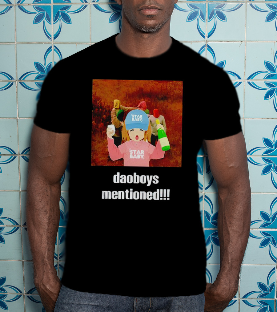 Daoboys Mentioned Star Baby Anime Style Party Scene T-Shirt