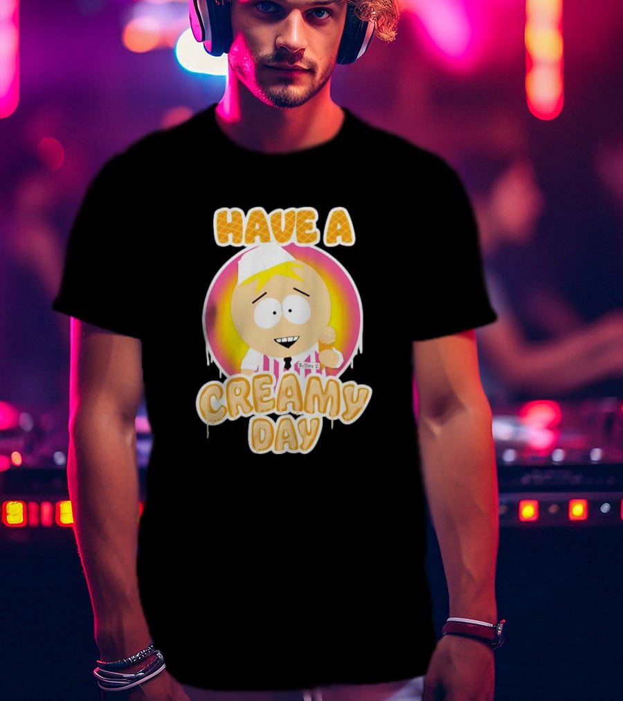 Have A Creamy Day DikinBaus Hot Dogs Ice Cream Cone T-Shirt