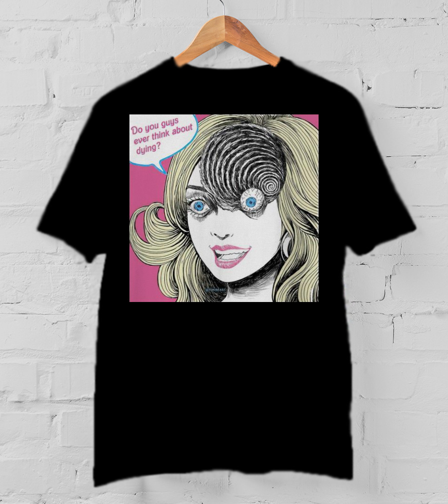 Junji Ito Barbie Do You Guys Ever Think About Dying Manga Horror Mashup T-Shirt