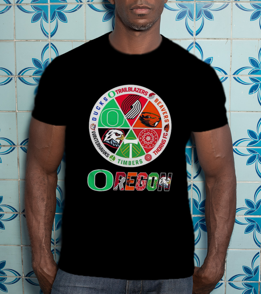 Oregon Winterhawks Ducks Trail Blazers Beavers Thorns FC Timbers Sports Team T-Shirt