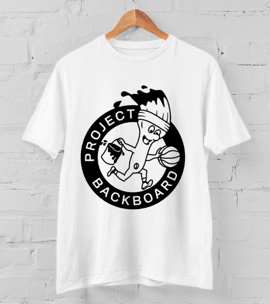 Project Backboard Paint Brush Basketball T-Shirt