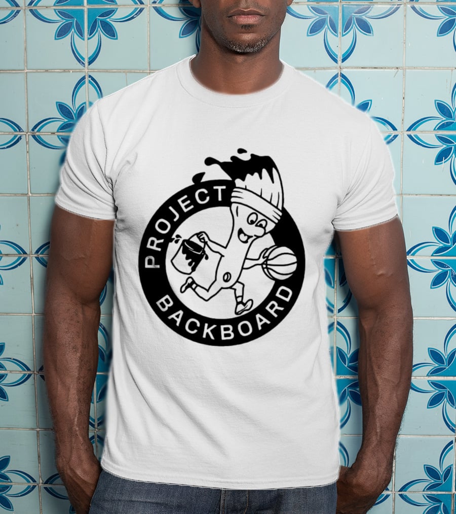 Project Backboard Paint Brush Basketball T-Shirt