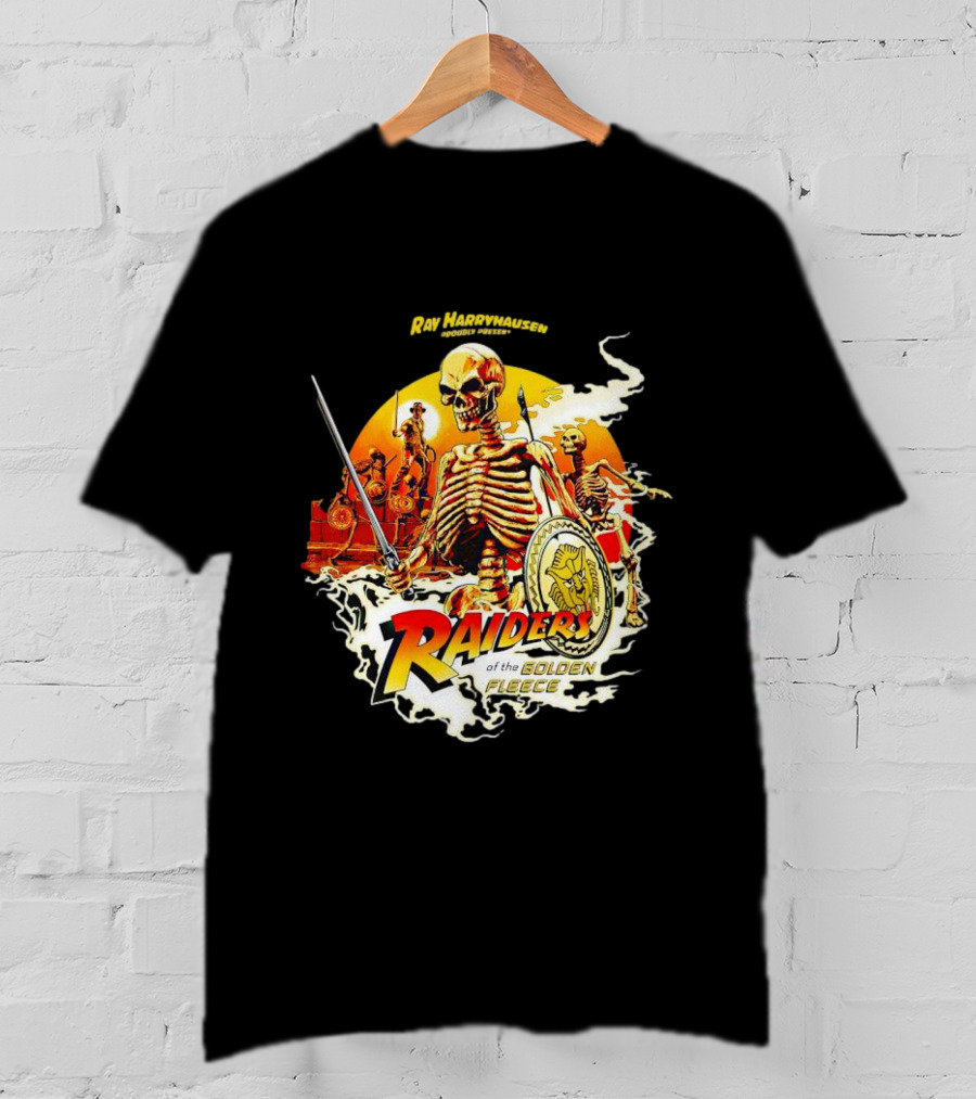 Ray Harryhausen Raiders Of The Golden Fleece Skeleton Warriors Sword Chariot Adventure T-Shirt