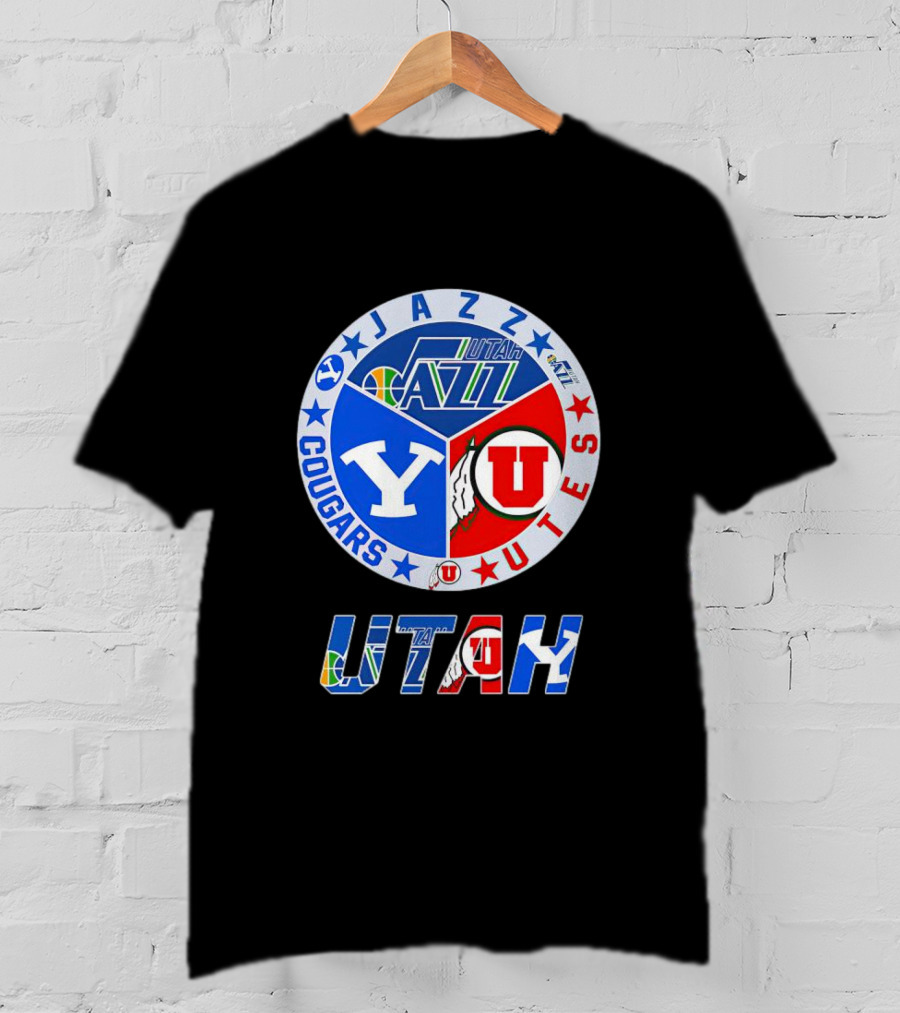 Jazz Cougars Utes Utah Sports Team T-Shirt