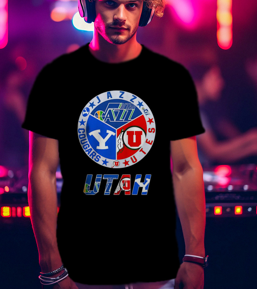 Jazz Cougars Utes Utah Sports Team T-Shirt