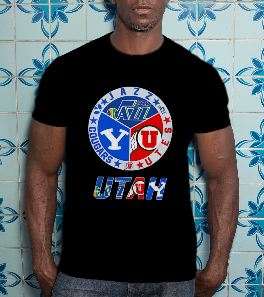Jazz Cougars Utes Utah Sports Team T-Shirt