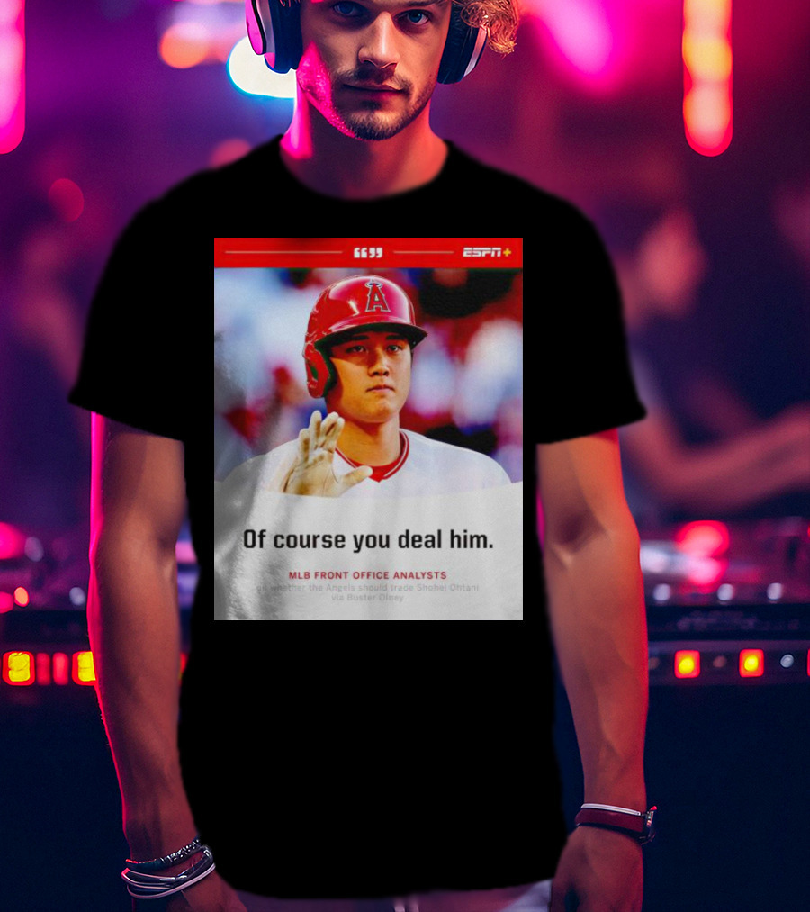 ESPN+ Shohei Ohtani MLB Front Office Analysts Trade Discussion T-Shirt