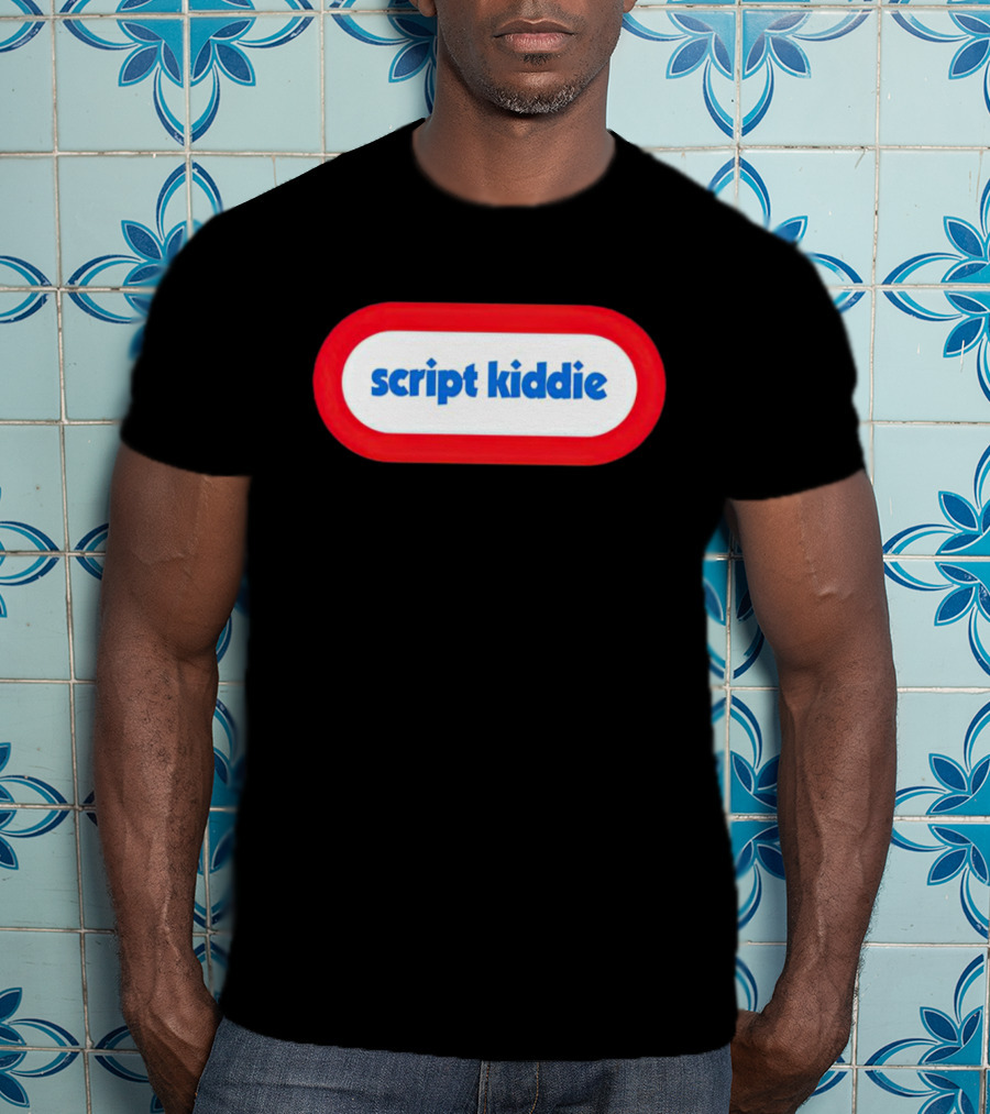 Vegas Blackhat Script KiddieLOGO Milk Bar Button T-Shirt