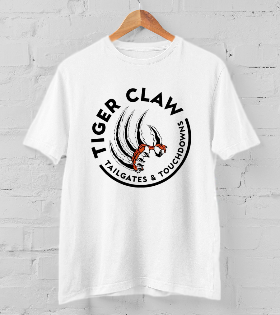 Cincinnati Bengals Tiger Claw Tailgates And Touchdowns T-Shirt
