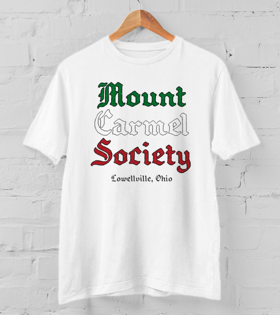 Mount Carmel Society Lowellville Ohio Green T-Shirt