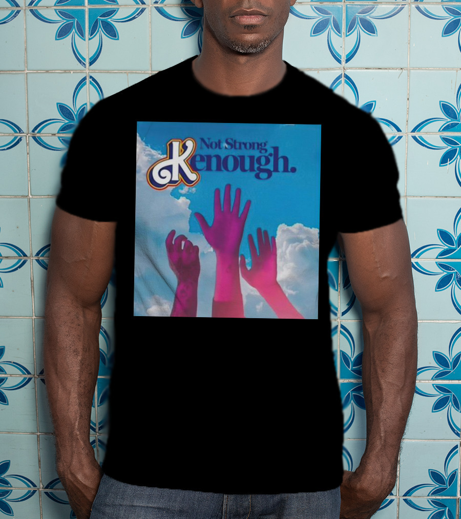 Not Strong Kenough Raising Hands Sky Clouds T-Shirt