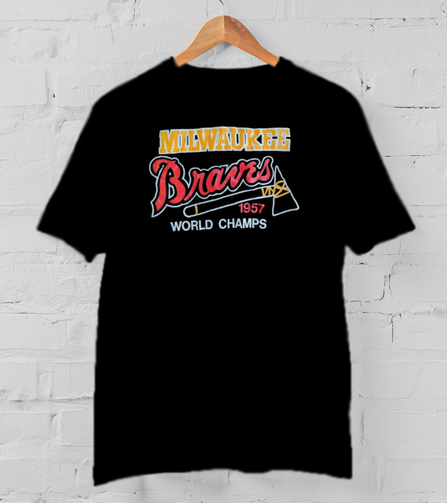 Milwaukee Braves World Champs 1957 T-Shirt