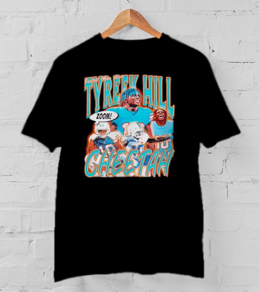 Fastest Man Alive Tyreek Hill Cheetah Zoom T-Shirt