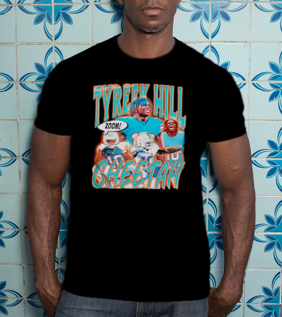 Fastest Man Alive Tyreek Hill Cheetah Zoom T-Shirt
