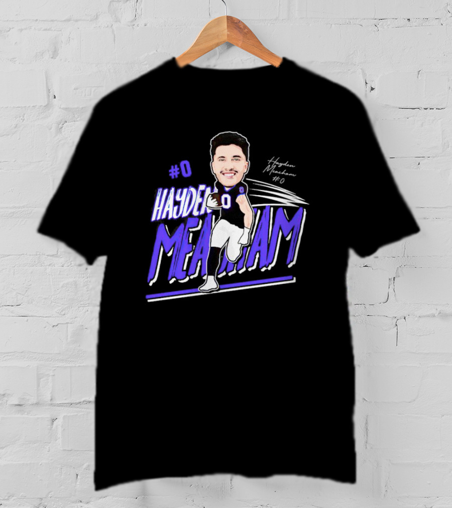 0 Hayden Meachem Weber State Tight End T-Shirt