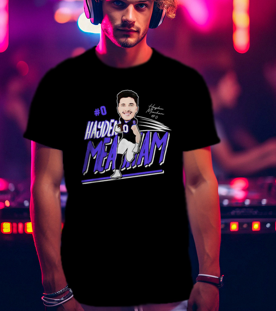 0 Hayden Meachem Weber State Tight End T-Shirt