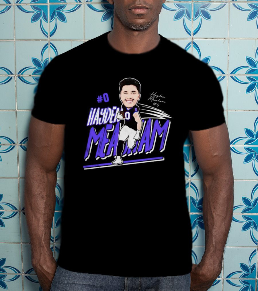 0 Hayden Meachem Weber State Tight End T-Shirt