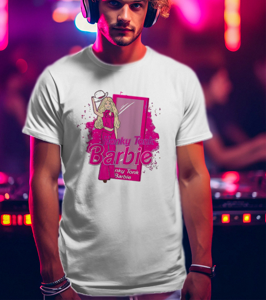 Honky Tonk Barbie Iconic Pink Cowgirl T-Shirt
