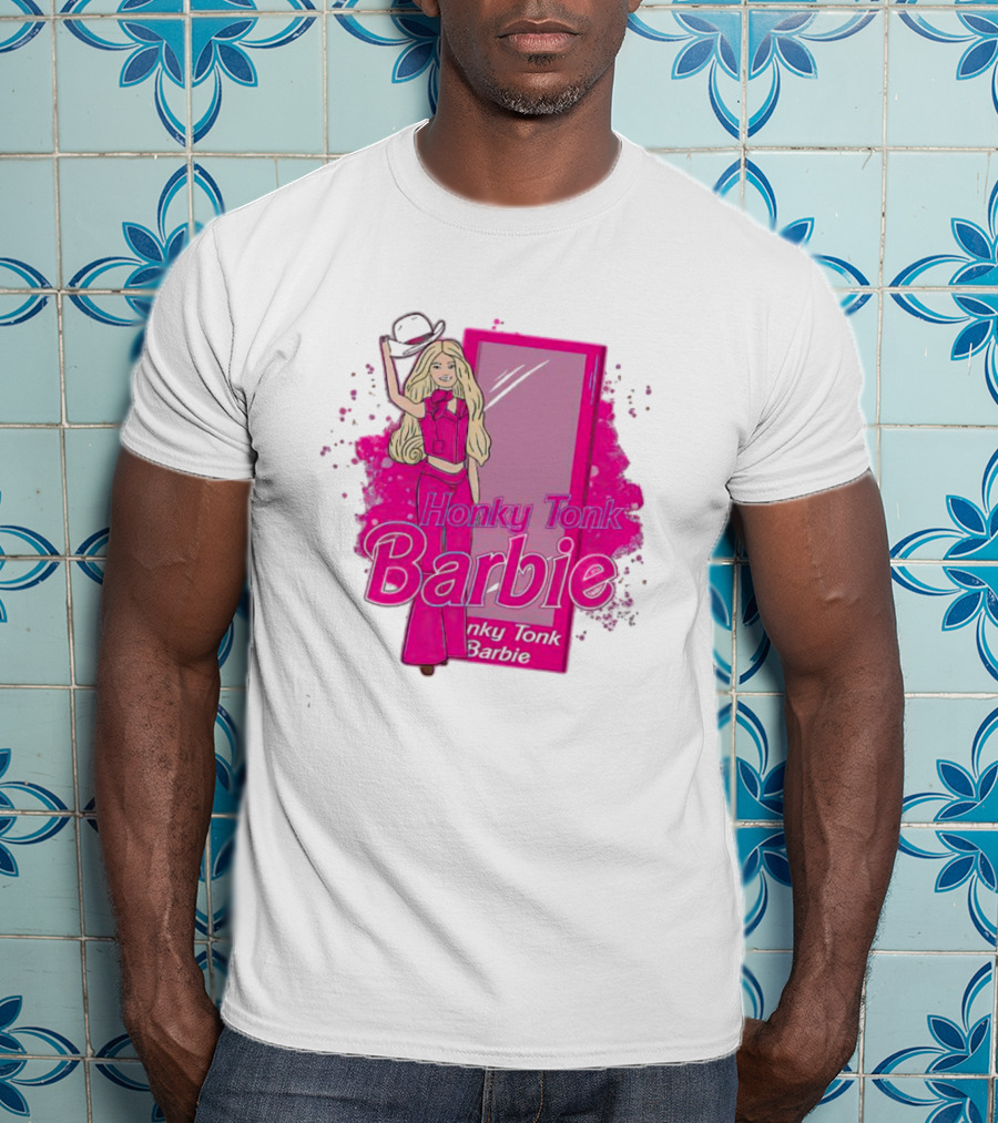 Honky Tonk Barbie Iconic Pink Cowgirl T-Shirt