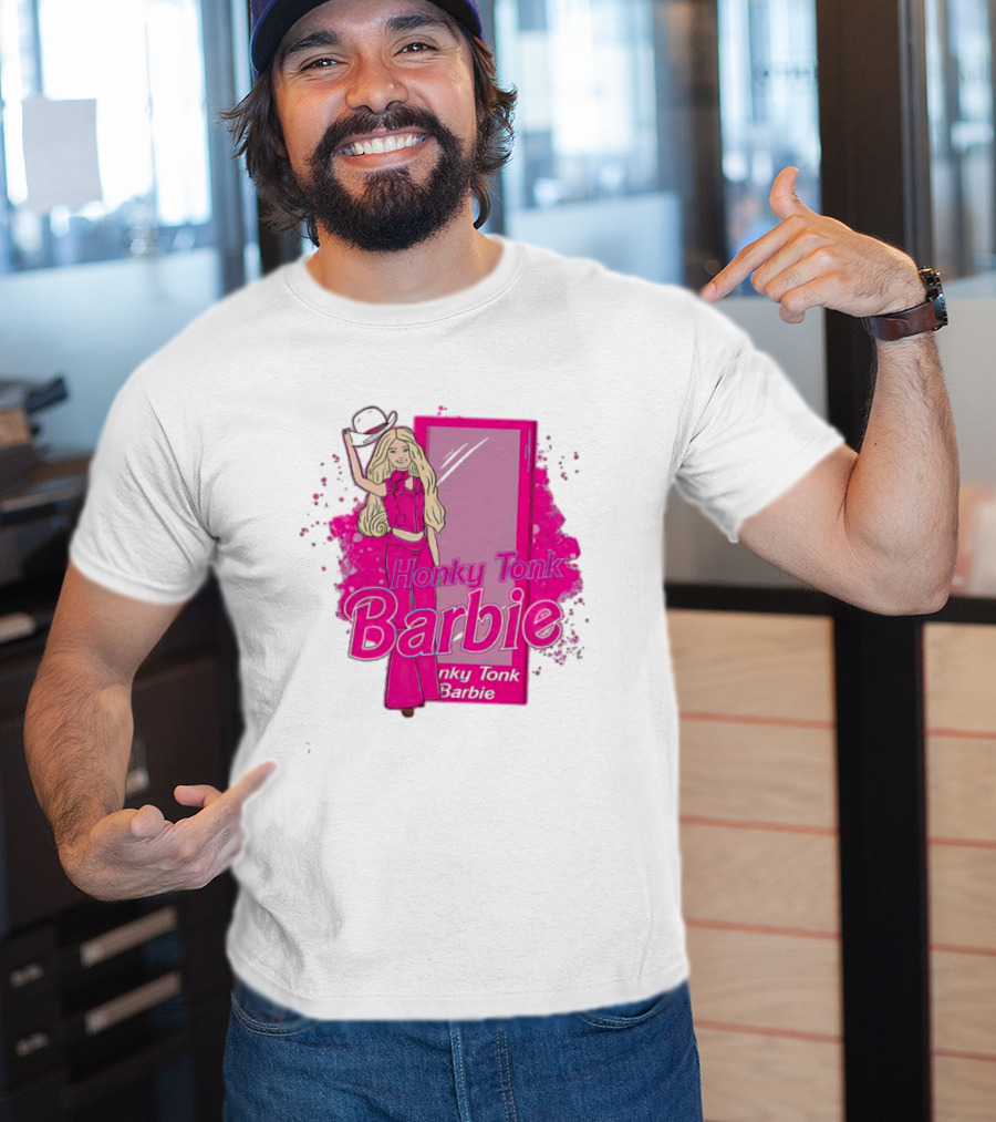 Honky Tonk Barbie Iconic Pink Cowgirl T-Shirt