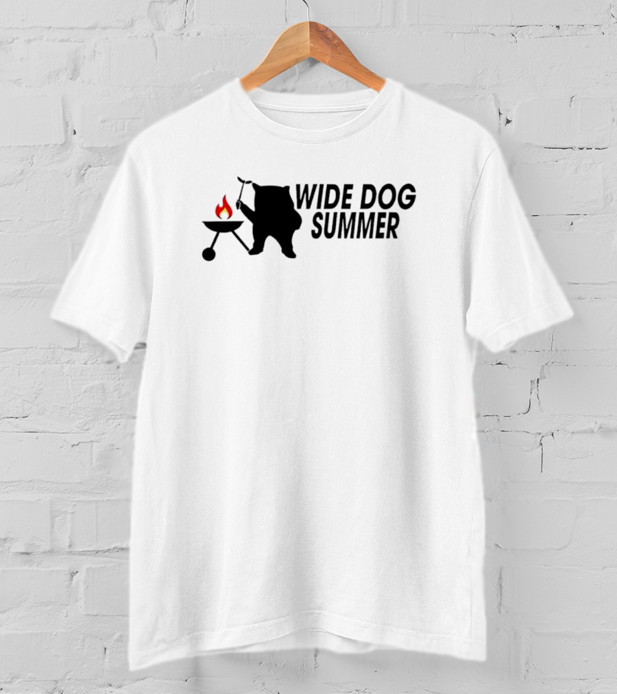 Wide Dog Summer BBQ Grilling Fun T-Shirt
