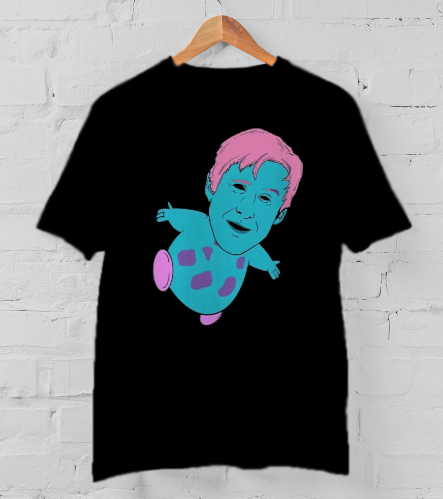 Ryan X Bibble Pink And Blue Character Fusion T-Shirt