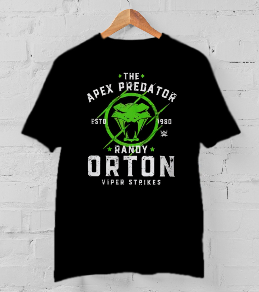 The Apex Predator Randy Orton Viper Strikes Estd 1980 Wwe T-Shirt