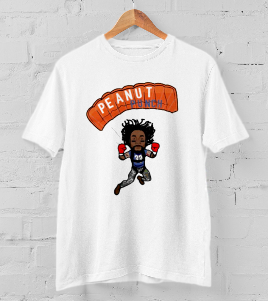 Charles Tillman Peanut Punch Parachute Skydiving Adventure T-Shirt