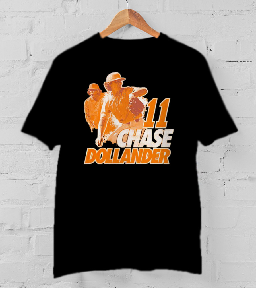 Chase Dollander 11 Baseball Action Player T-Shirt