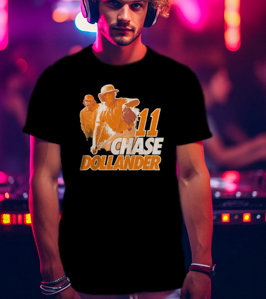 Chase Dollander 11 Baseball Action Player T-Shirt