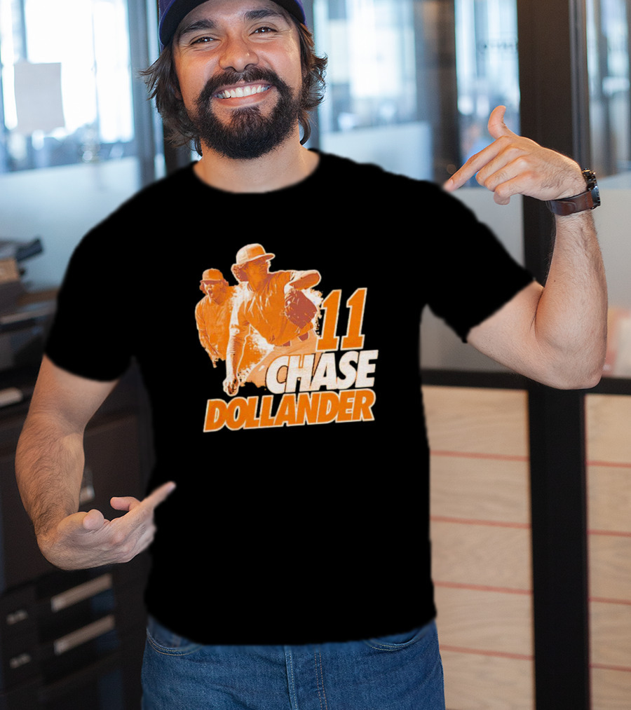 Chase Dollander 11 Baseball Action Player T-Shirt