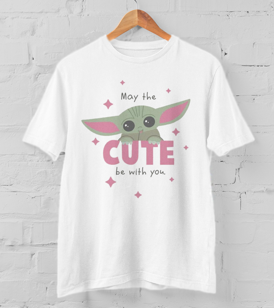 Grogu May The Cute Be With You Stars Baby Alien T-Shirt