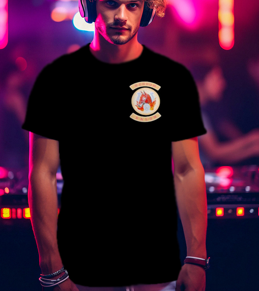 Kendom Saloon Vintage Fire Helmet Emblem T-Shirt